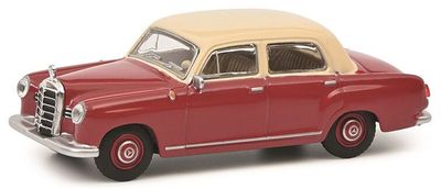 Schuco 1:64 - Mercedes Benz 180 D, rood/beige
