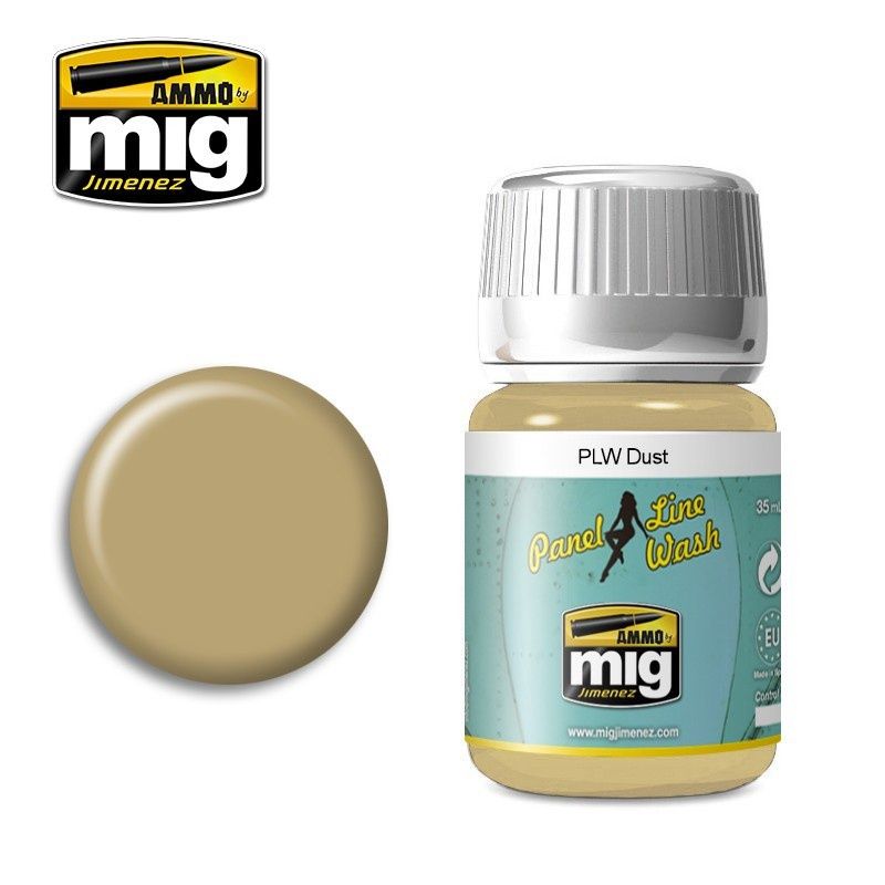 Ammo MIG 1620 - PANEL LINE WASH DUST JAR 35 ML
