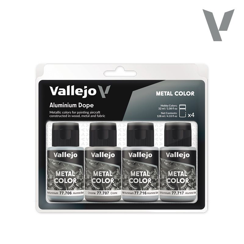Vallejo 77.603 - Metal Color Set | Aluminium Dope