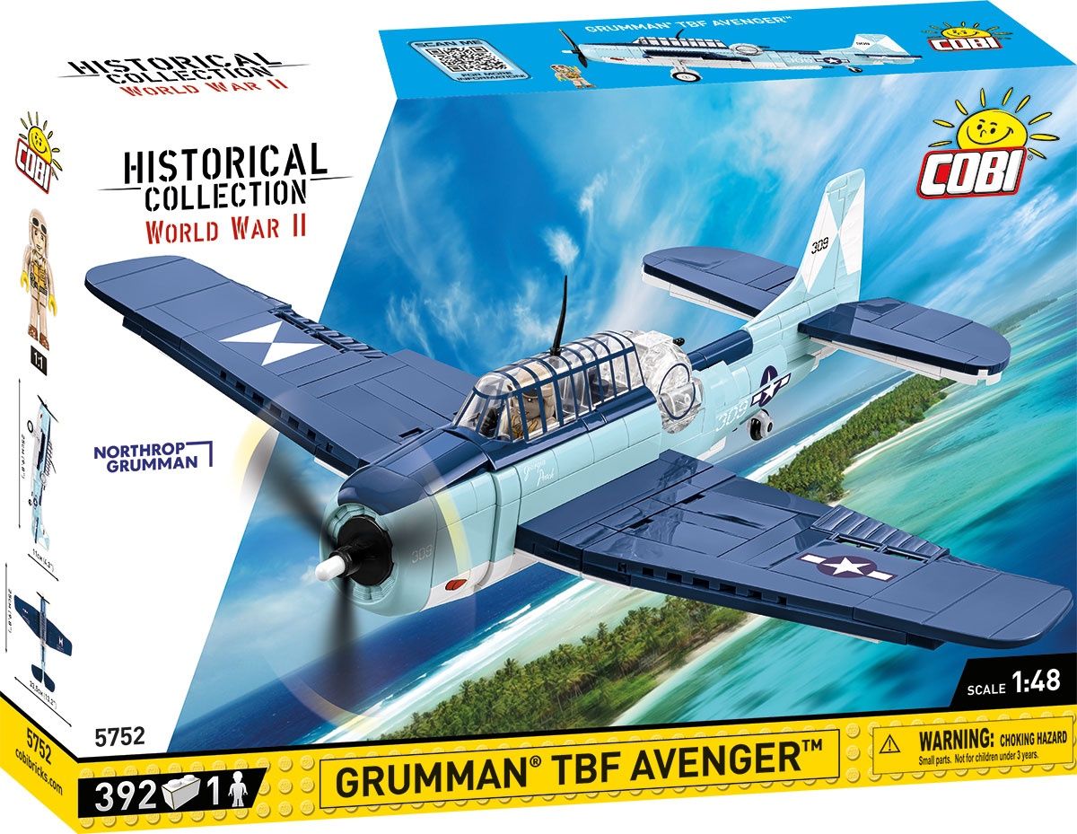 COBI-5752 -  392 PCS HC WWII /5752/ GRUMMAN TBF AVENGER