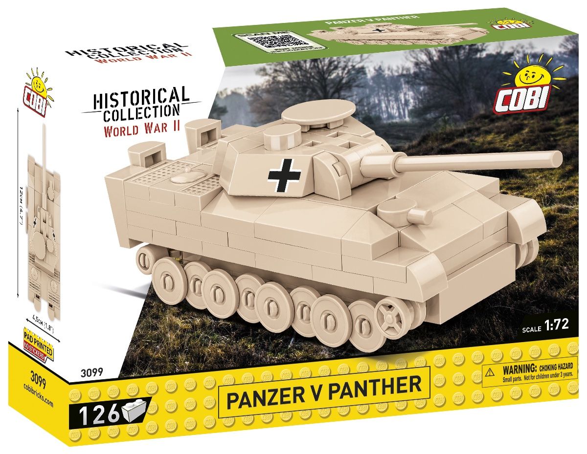 COBI-3099 -  126 PCS HC WWII /3099/ PANZER V PANTHER