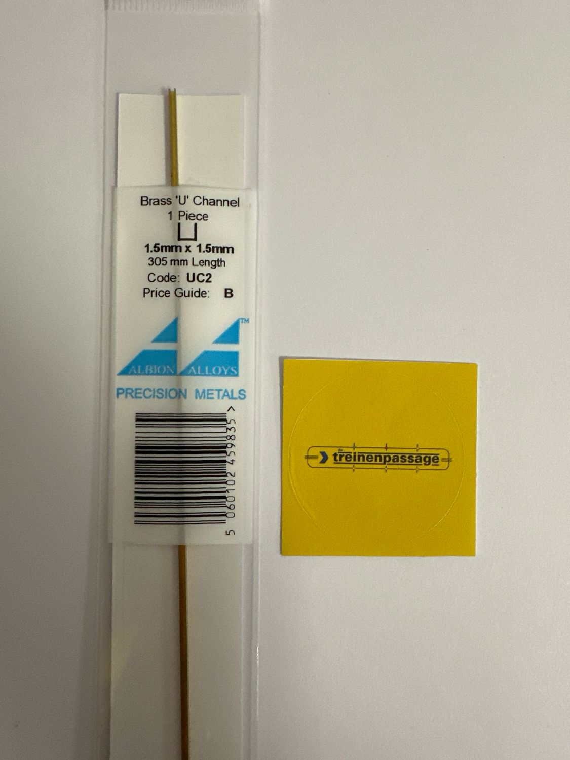 Albion UC2 - MESSING U PROF. 1.5mm x 1.5mm x 1.5mm