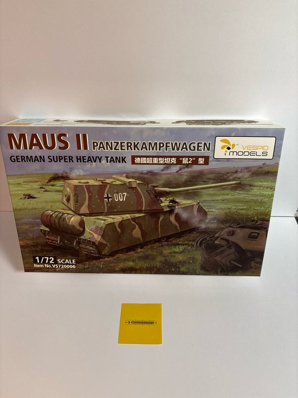 Vespid Models VS720006 - Pz.Kpfw. VIII Maus II - German Super Heavy Tank 1:72