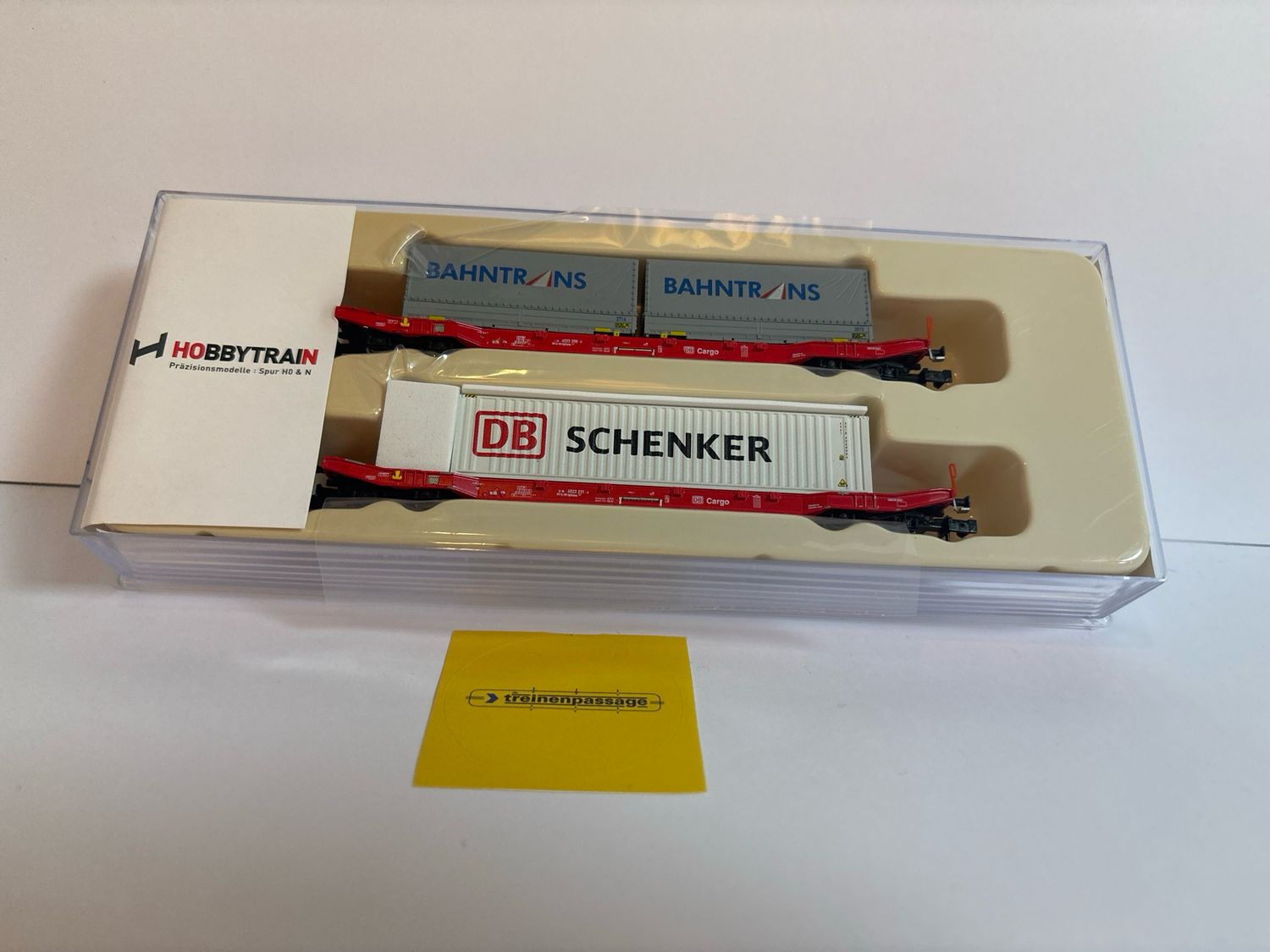 Hobbytrain H23760 - Containerwagon Sgkkms 698 DB Cargo Bahntrans/ DB Schenker  N