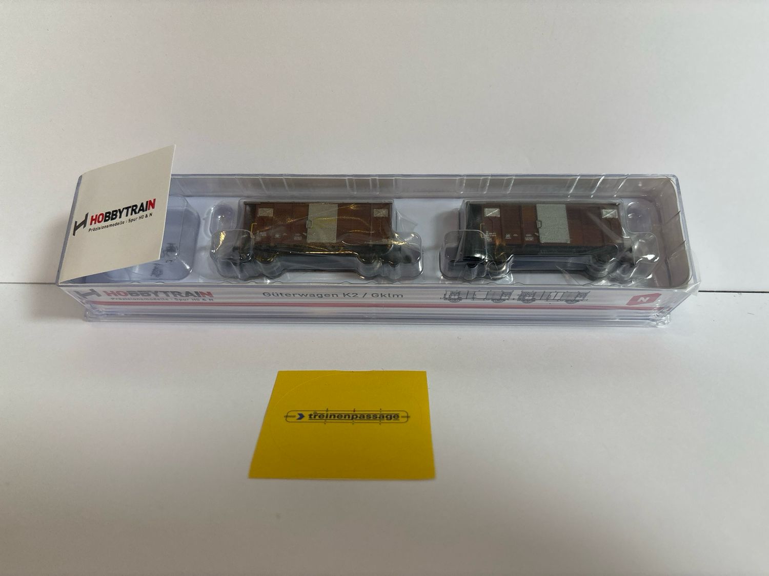 Hobbytrain H24202 - Goederenwagon 2-delig K2 / Gklm SBB, IV N