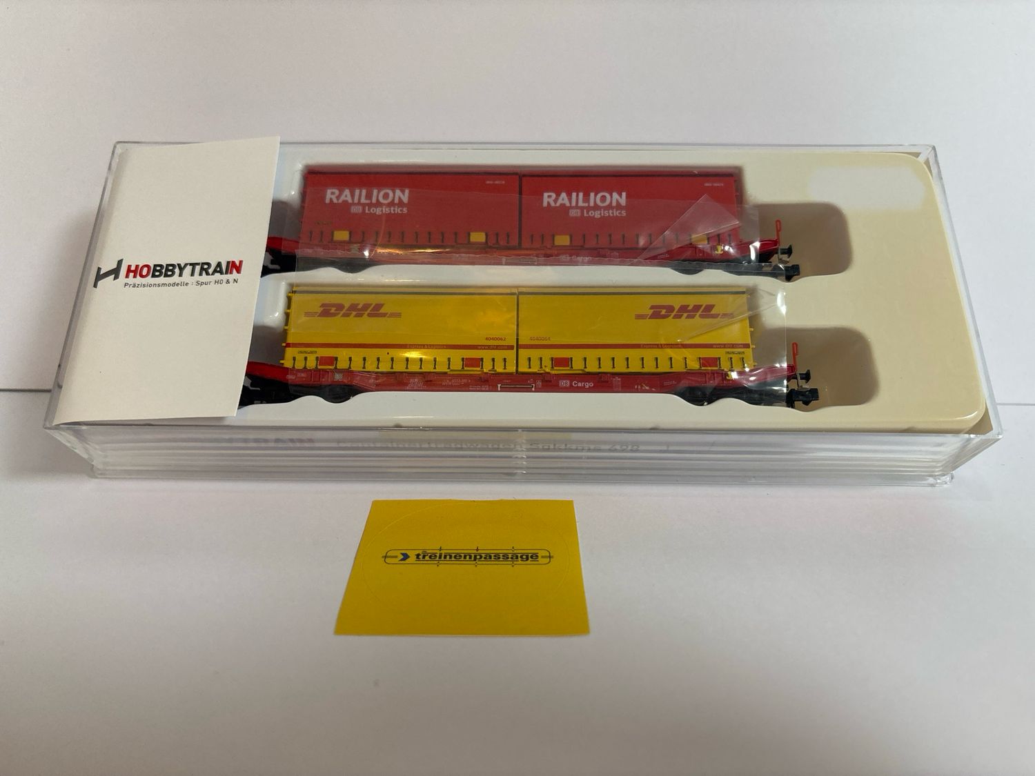 Hobbytrain H23764 - Containerwagon Sgkkms 698 DB Cargo Railion / DHL  N