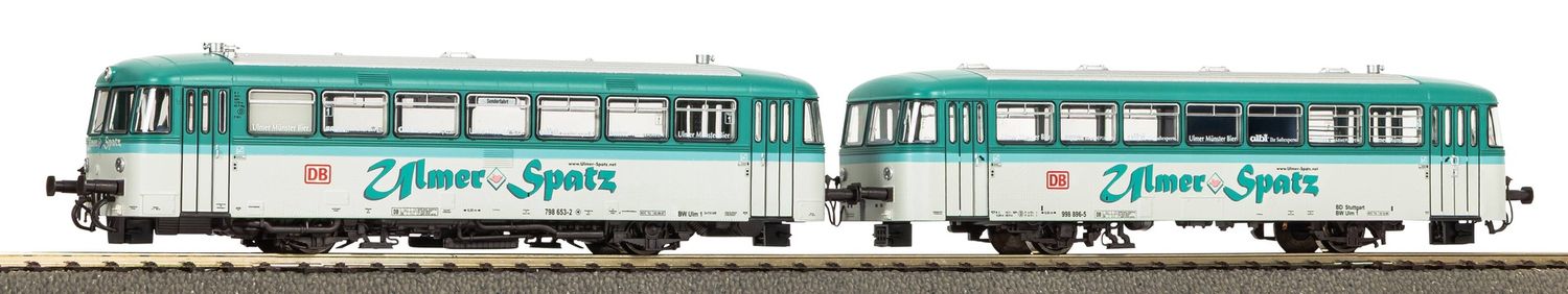 Piko 52150 - D-Triebwg./Sound BR 798 + Steuerwg. Ulmer Spatz DB AG V H0
