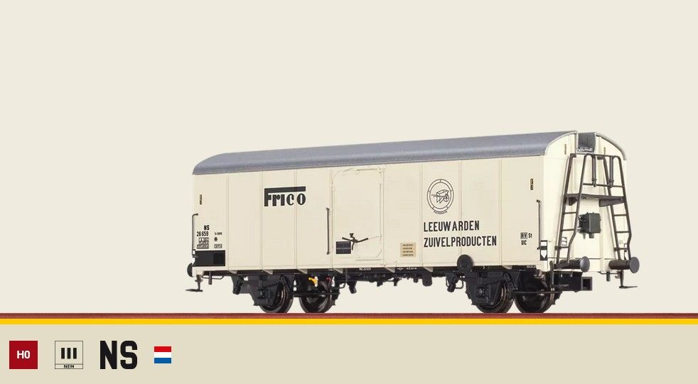 Brawa 48344 - Koelwagon S-CHVO "Frico" NS, H0