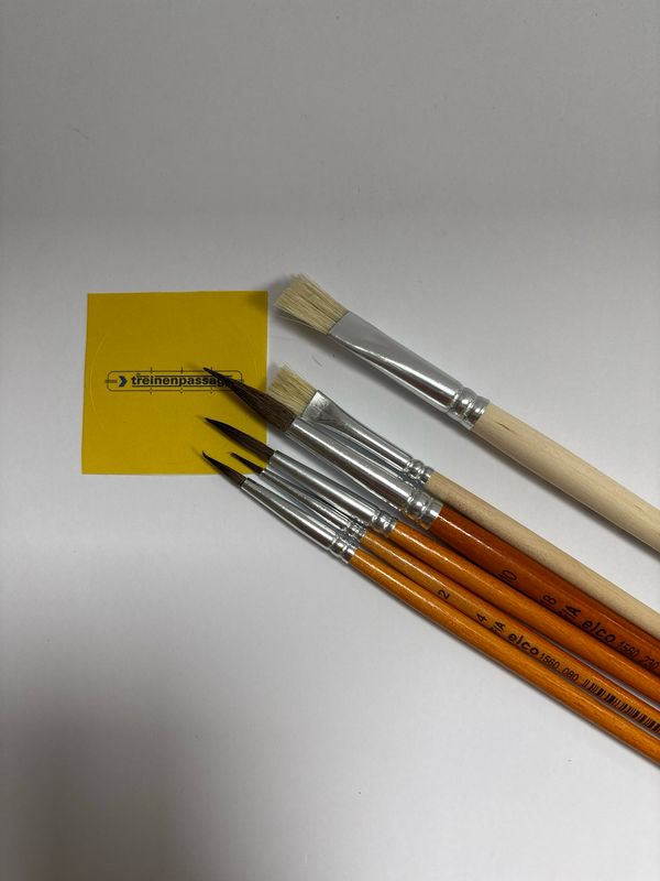 Elcopinsel  23603 - Ponyhaar penseel 2-4-6-8-10