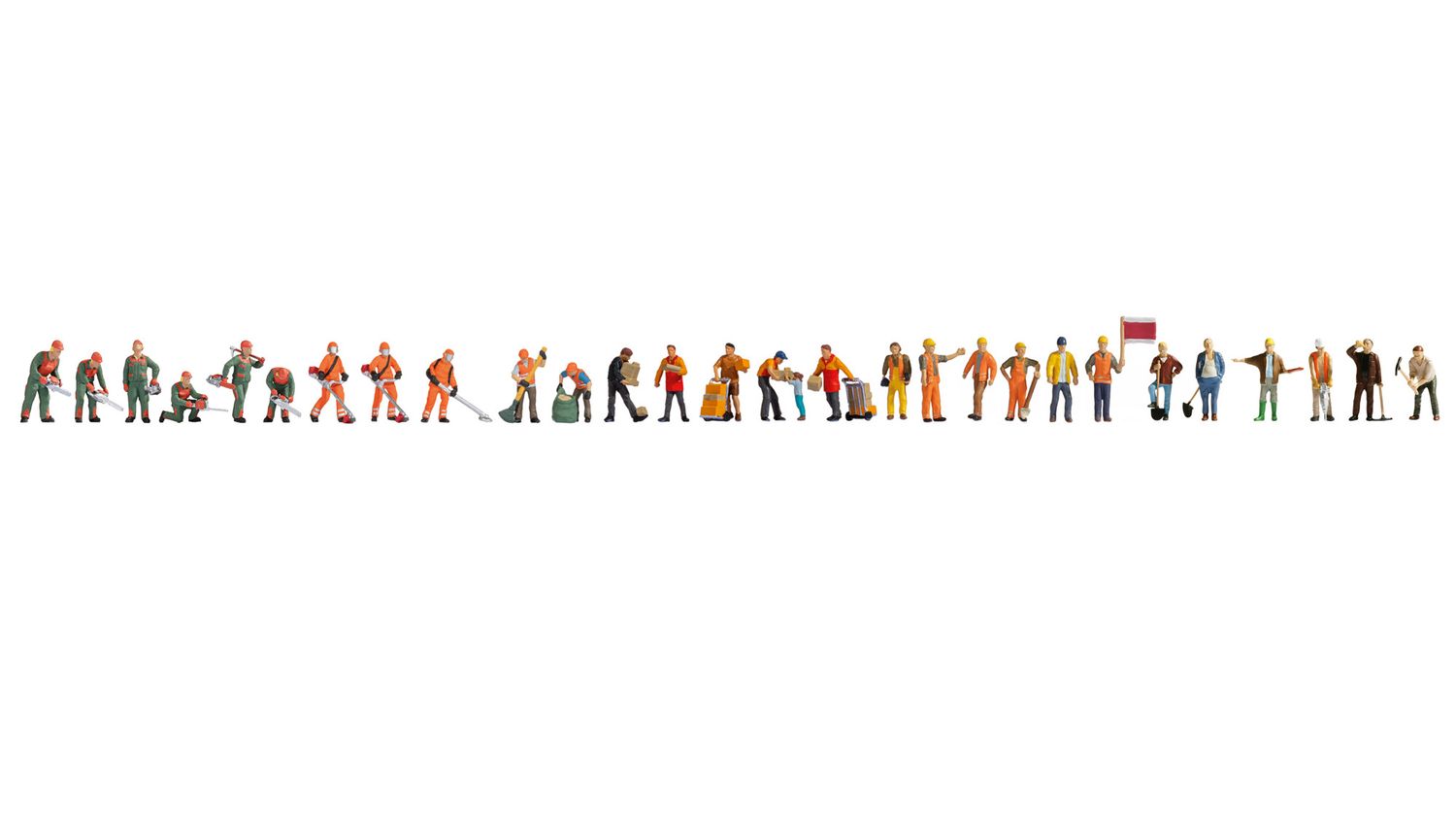 NOCH 16052 - H0 |  Op het werk (29 figuren)