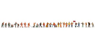 NOCH 16052 - H0 | Op het werk (29 figuren)