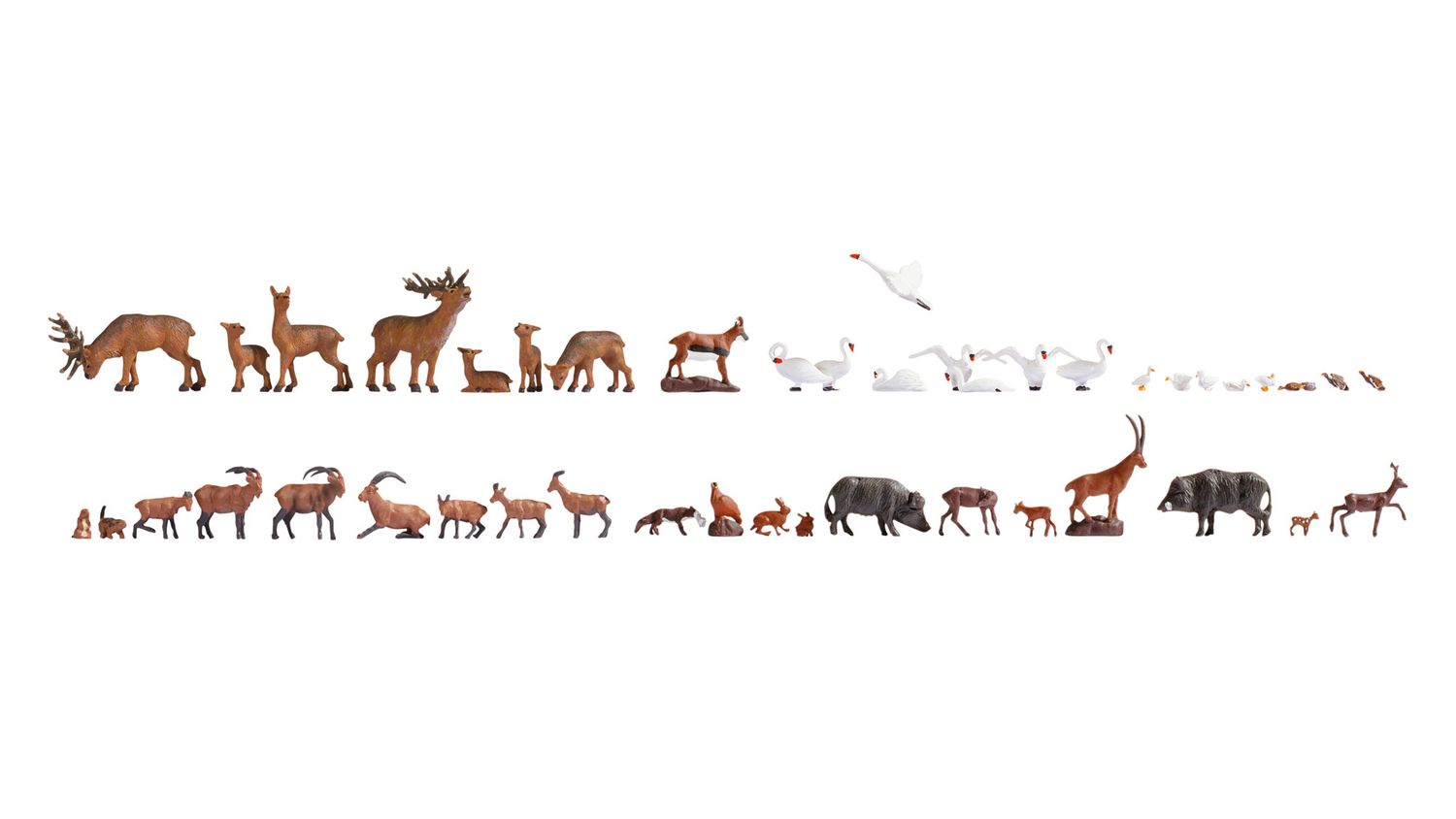 Noch 16053 - H0 | Wilde dieren (45 figuren)