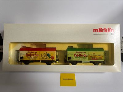 Märklin 31672 - Tweedelige set koelwagens "Stuttgarter Hofbräu"DB, H0 H0