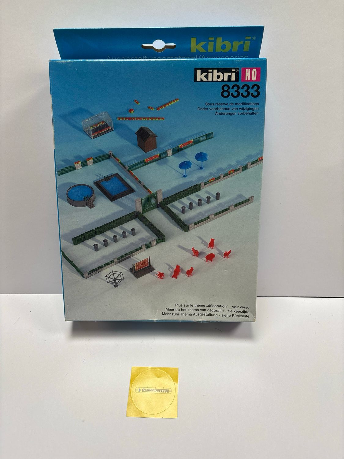 Kibri 8333 - Tuin toebehoren met zwembaden  H0