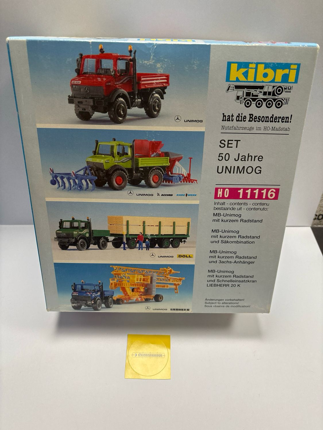 Kibri 11116 - Set 50 jaar MB Unimog H0