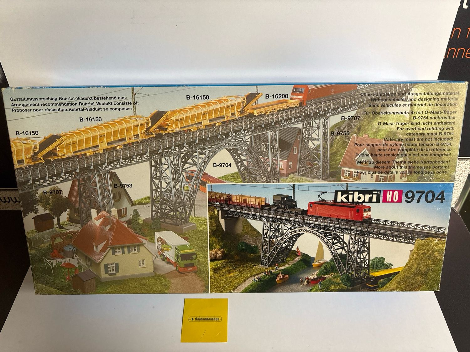 Kibri 9704 - Stalen liggerviaduct in het Müngstertal, enkelspoor H0