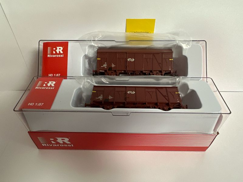 Rivarossi HR6431 - Set van 2 goederenwagons, NS  H0