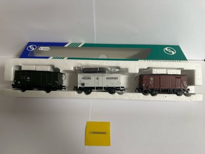 Sachsenmodelle 14136 - Set van 3 goederenwagons, SNCB H0