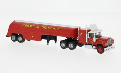 Brekina 1:87 - Mack RS 700 Tank-SZ, 1966, Florence Vol. Fire Co