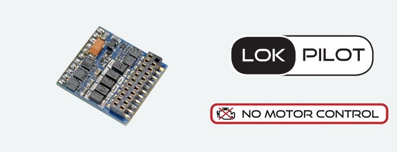 ESU 59220 - LokPilot 5 Fx DCC, 8-pin NEM652, »KEINE MOTORSTEUERUNG« Spurweite H0, 0