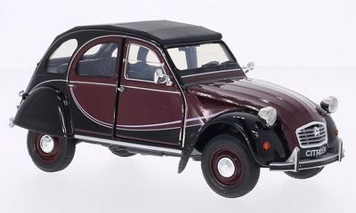 Welly 1:24 - Citroen 2CV 6 Charleston, dunkelrot/schwarz,