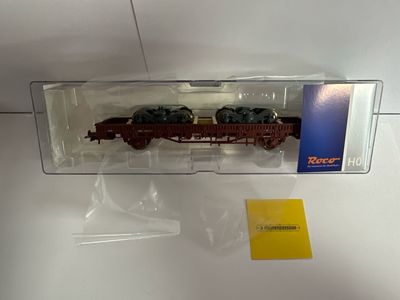 Roco 67697 - Rongenwagon met lading draaistellen