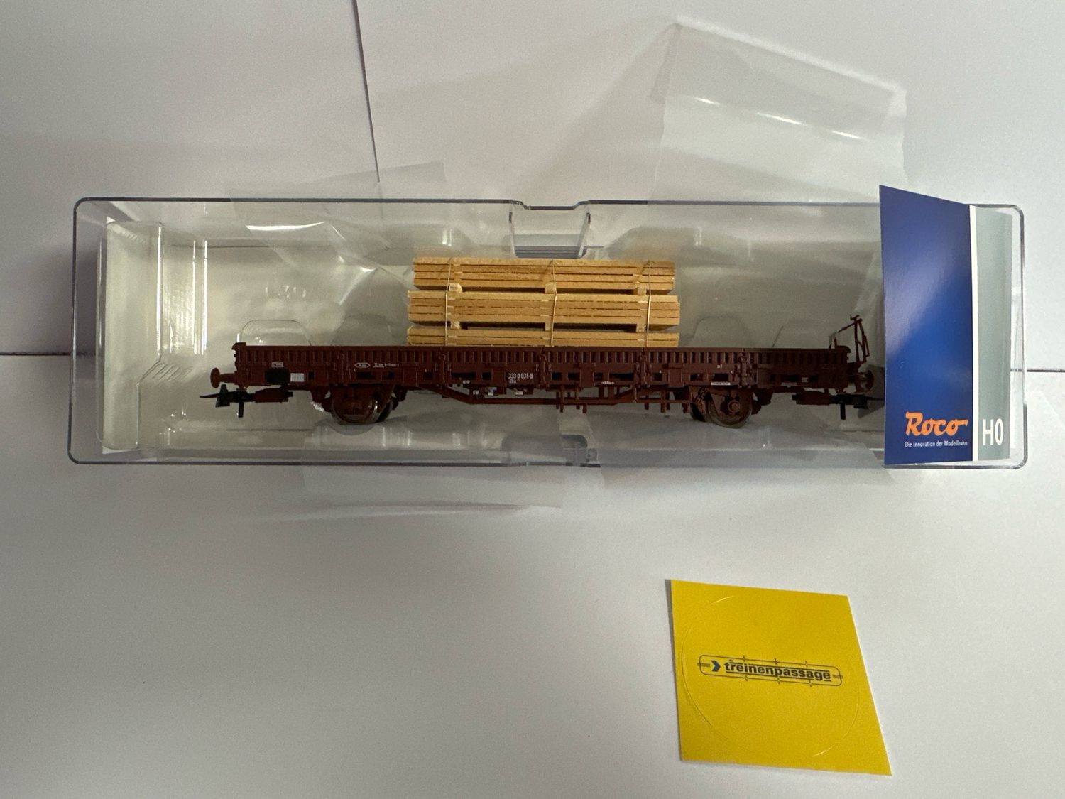 Roco 67698 - Rongenwagon DB met houtlading