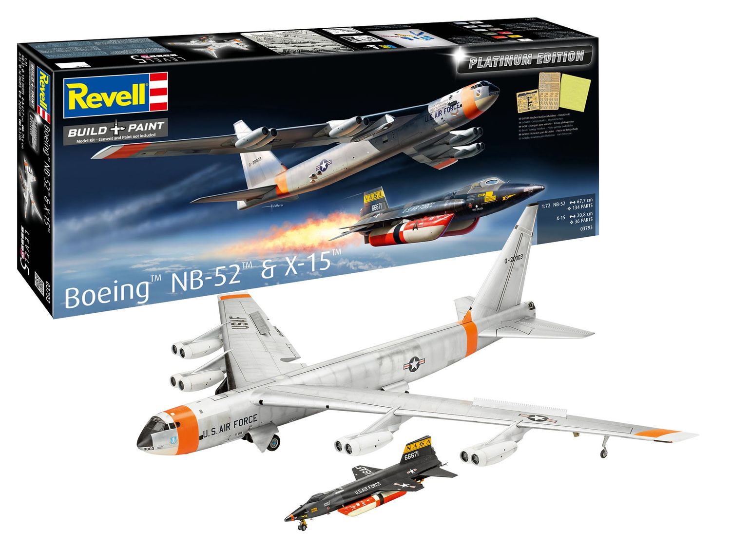 Revell 03793 - Boeing NB-52 &amp; X-15 "Platinum Edition" 1:72