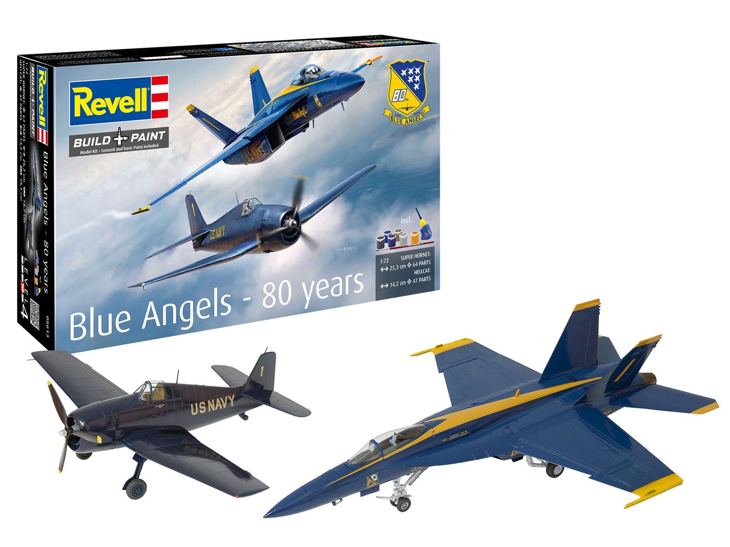 Revell 05613 -  Gift Set "Blue Angels - 80 Years" met basisaccessoires 1:72