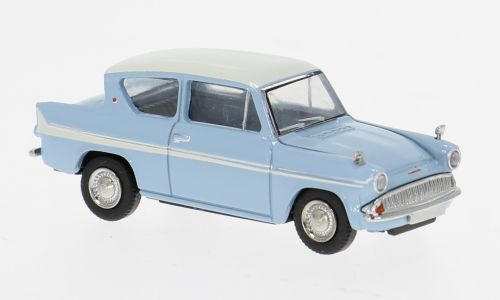 Brekina 1:87 - Ford Anglia, hellblau/weiss, 1959