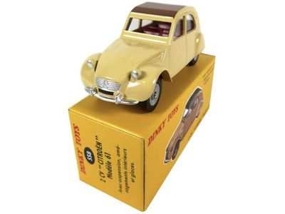 DINKY TOYS 1:43 - Citroen 2CV 1961, creme/bruin