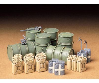Tamiya 35186 - Diorama-Set Ger.Barrel & Jerry Can 1:35