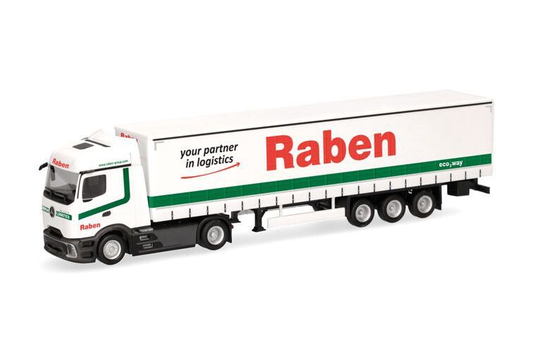 Herpa 1:87 -  Mercedes Benz Actros L Pro. S. gordijntr. Raben Log. (NL)
