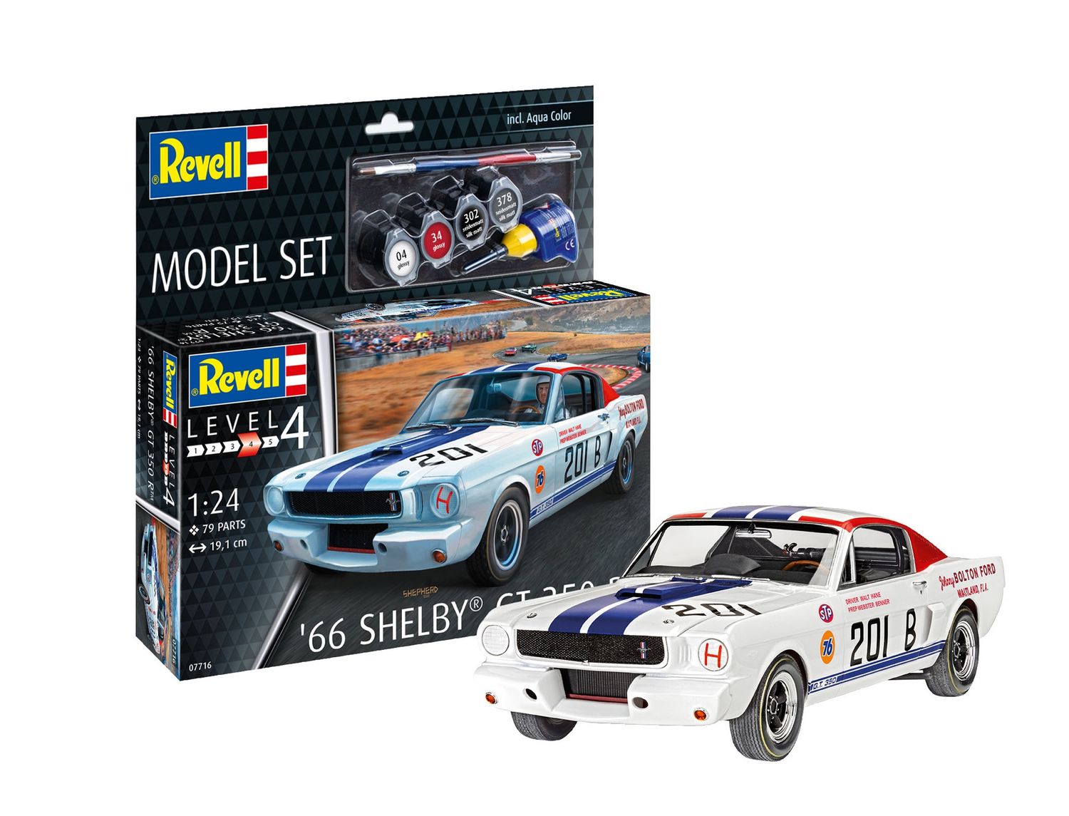 Revell 67716 - '66 Shelby GT 350 R (incl. verf en lijm) 1:24