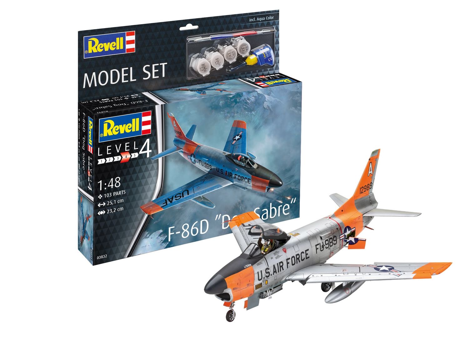 Revell 63832 - F-86D "Dog Sabre" (inclusief lijm en verf)1:48