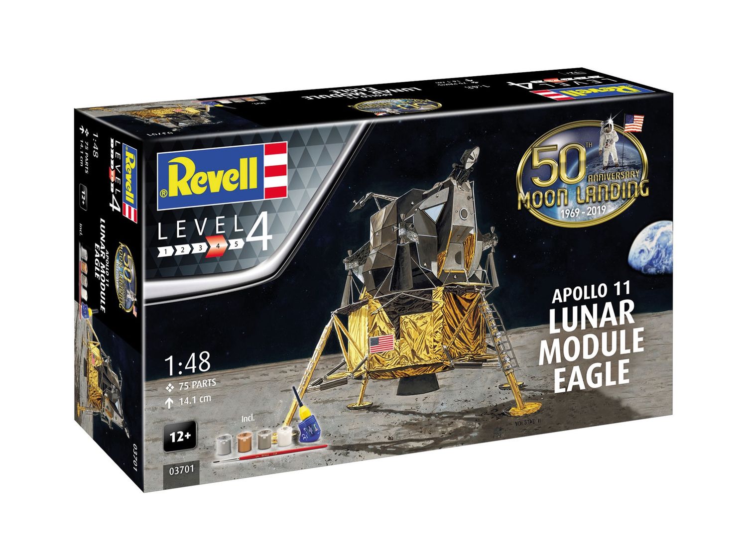 Revell 03701 - Apollo 11 Lunar Module "Eagle" (incl. verf en lijm) 1:48