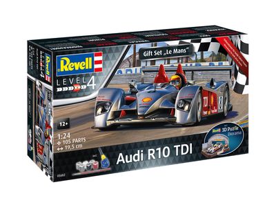 Revell 05682 - Geschenkset Audi R10 TDI Le Mans + 3D Puzzle Diorama 1:24