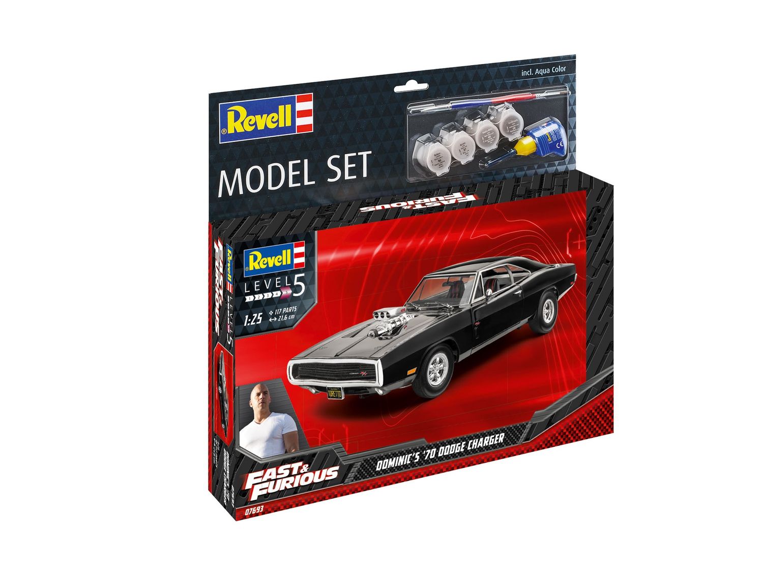 Revell 67693 - F&amp;F Dominic's 1970 Dodge Charger (incl. lijm en verf) 1:24