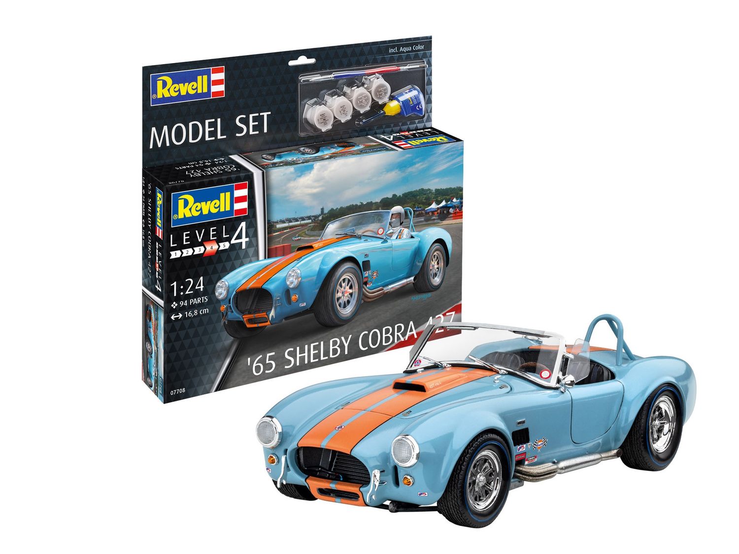 Revell 67708 - '65 Shelby Cobra 427 (incl. lijm en verf) 1:24