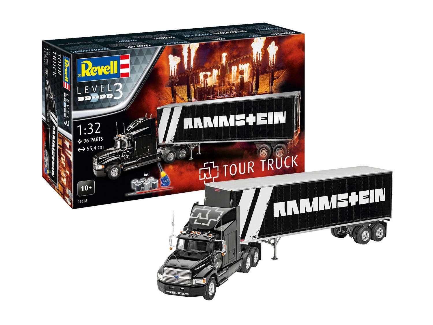 Revell 07658  - Rammstein Tour Truck (incl. lijm en verf) 1:32
