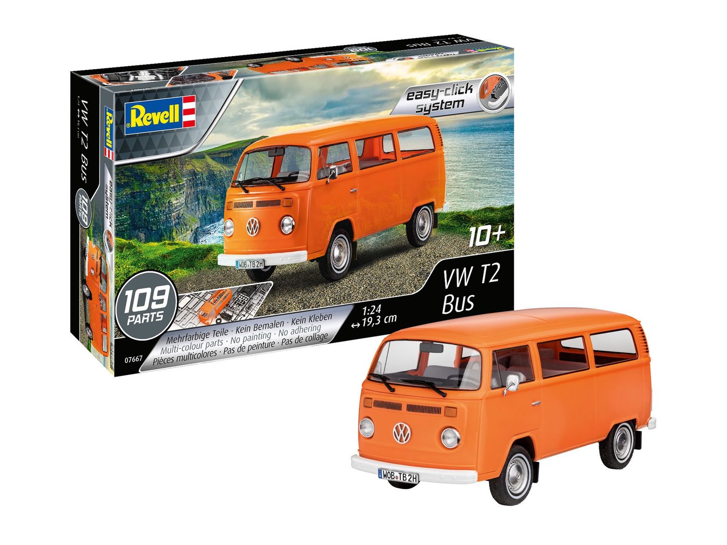 Revell 07667 - VW T2 Bus (easy click) 1:24