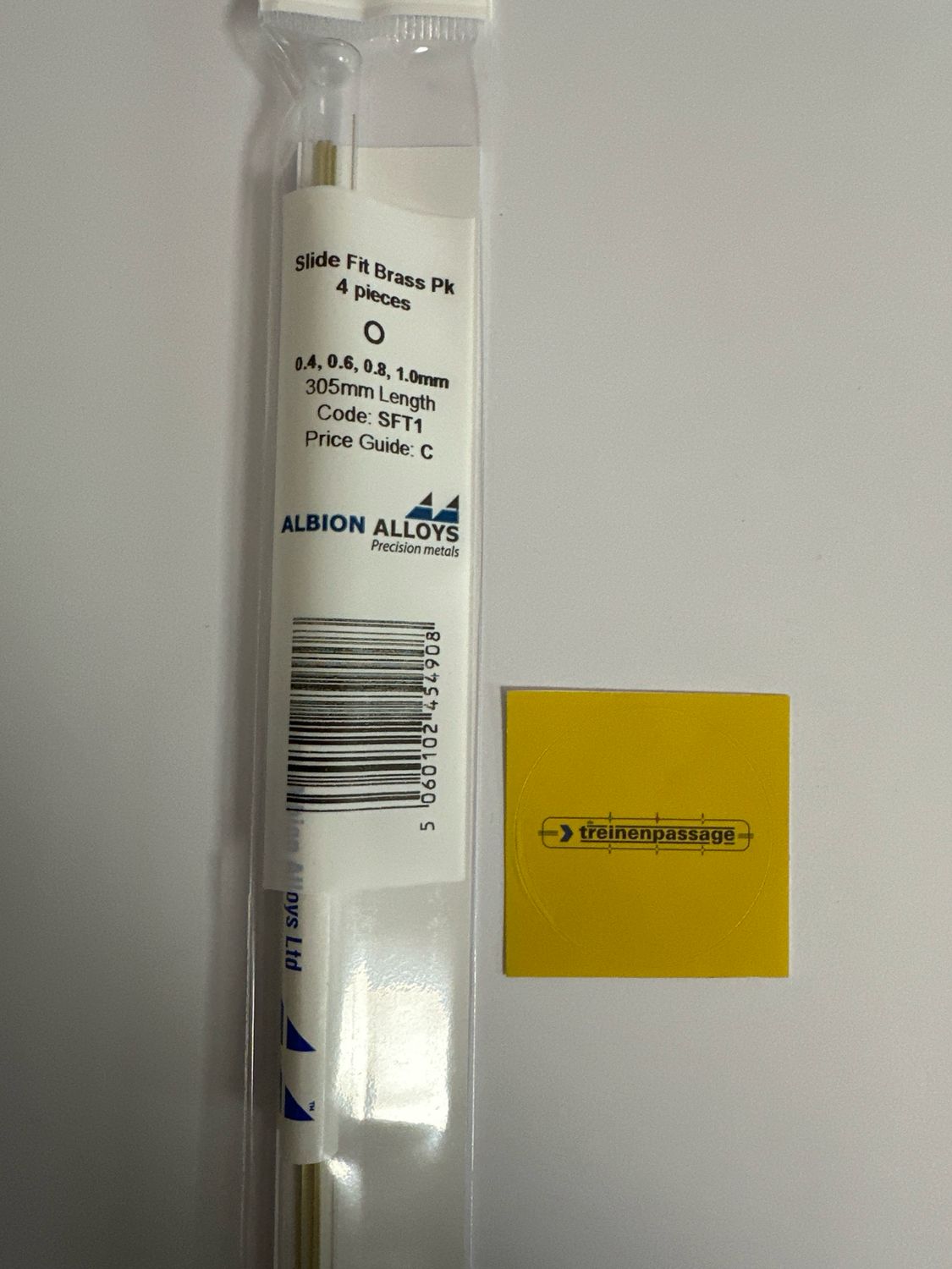 Albion SFT1 - Slide Fit selection pack 0.4mm, 0.6mm, 0.8mm &amp; 1.0mm