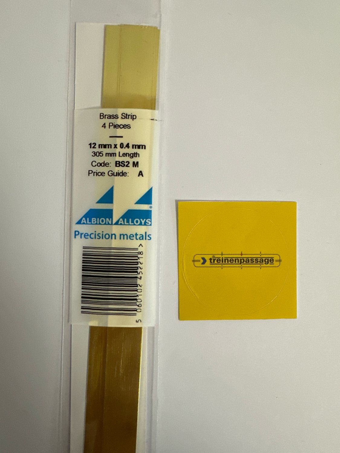Albion BS2M - Brass Strip 12mm x 0.4mm