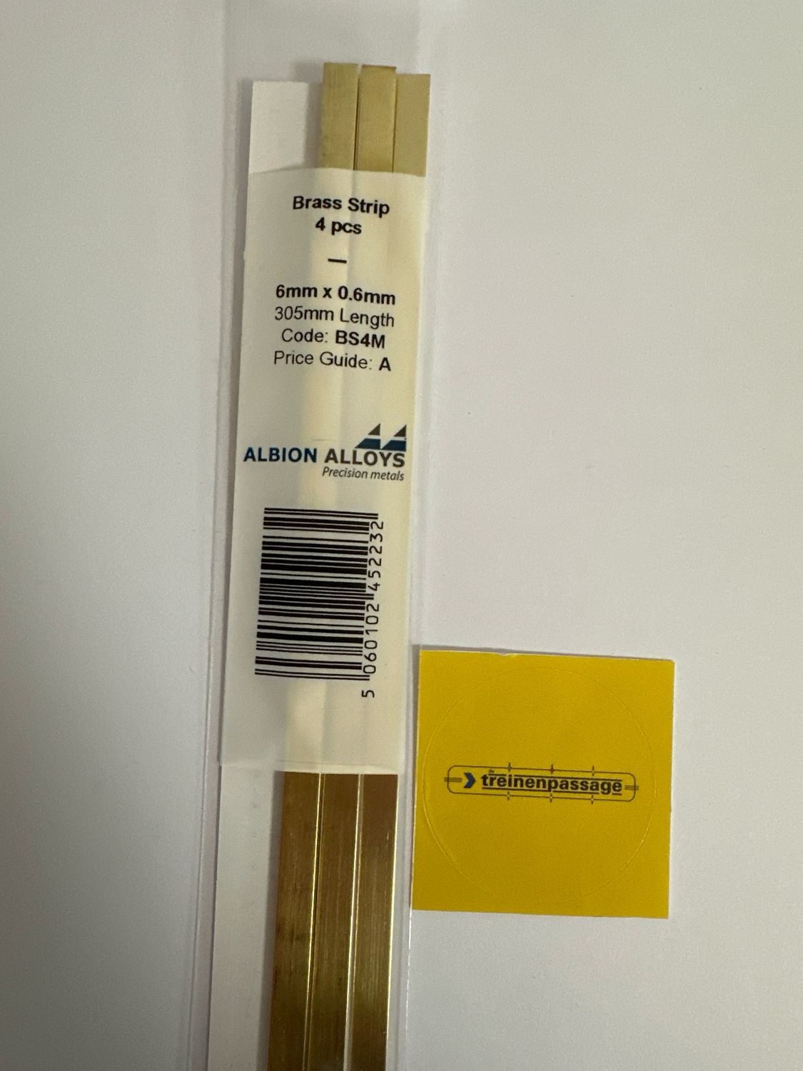 Albion BS4M - Brass Strip 6mm x 0.6mm