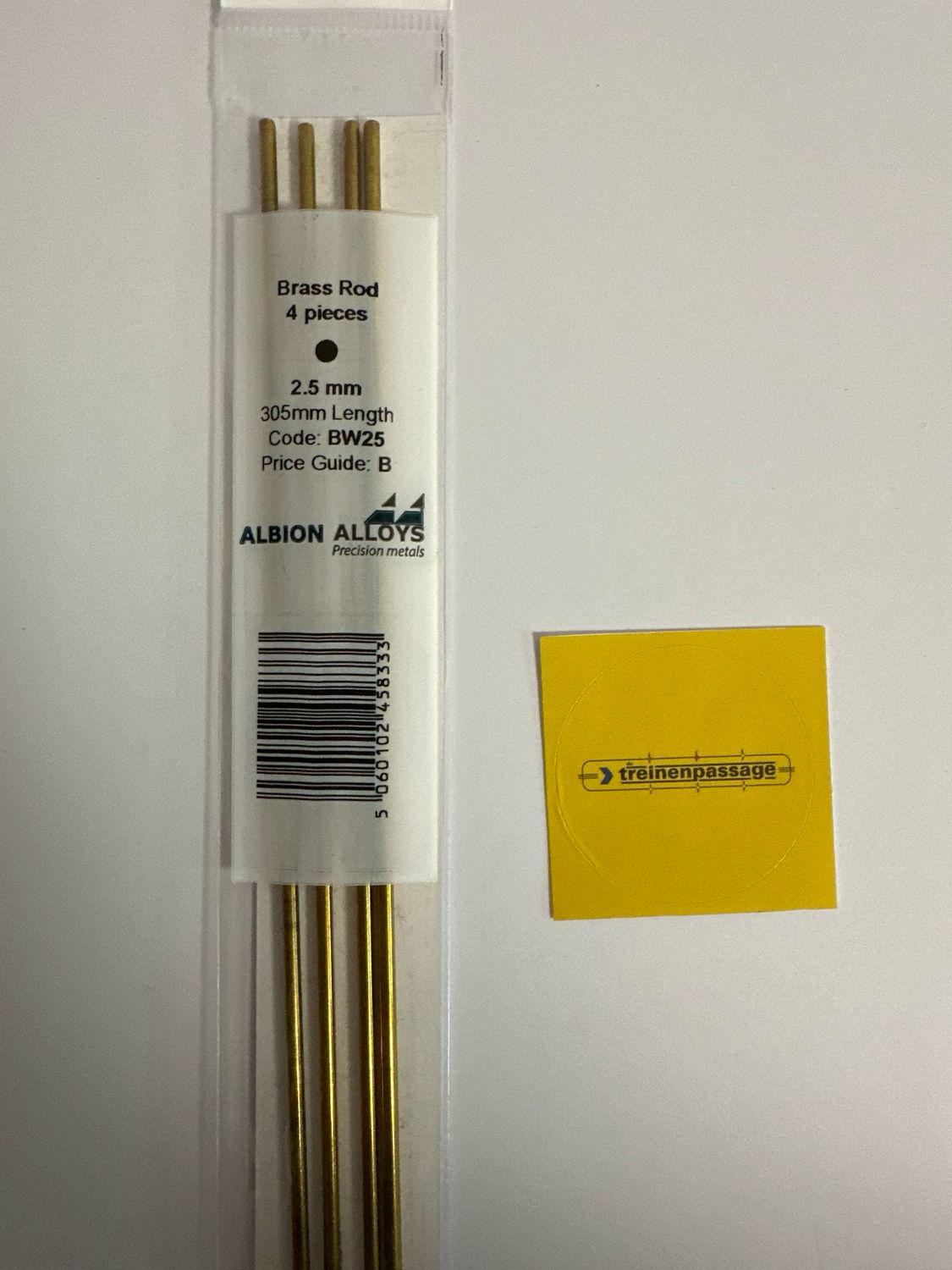 Albion BW25 - Brass Rod 2.50mm