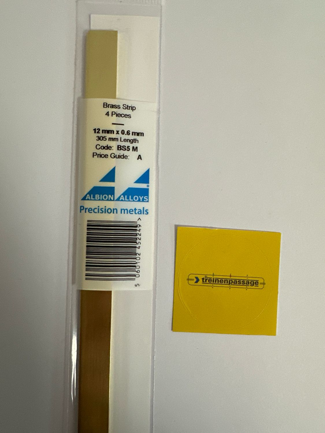 Albion BS5M - Brass Strip 12mm x 0.6mm