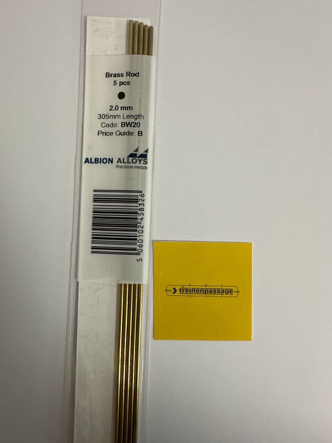 Albion BW20 - Brass Rod 2.00mm