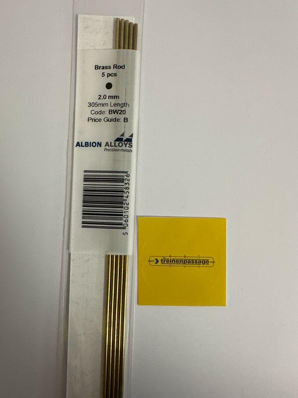 Albion BW20 - Brass Rod 2.00mm