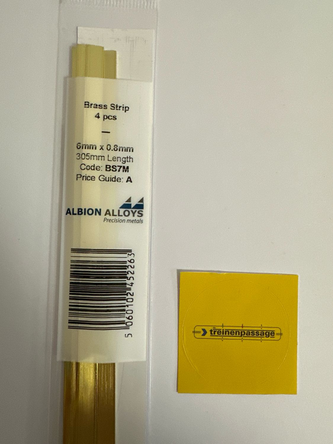 Albion BS7M - Brass Strip 6mm x 0.8mm