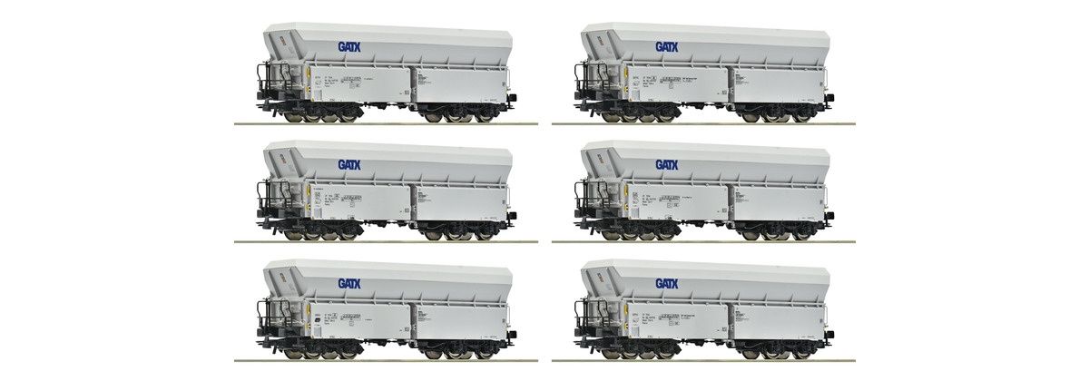 Roco 6600220 - 6-tlg. Set: Selbstentladewagen, GATX, NL H0